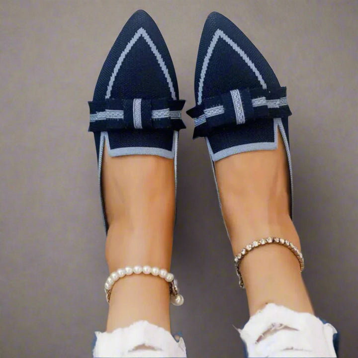 Rosamunde | Bequeme Flats mit Knoten-Detail