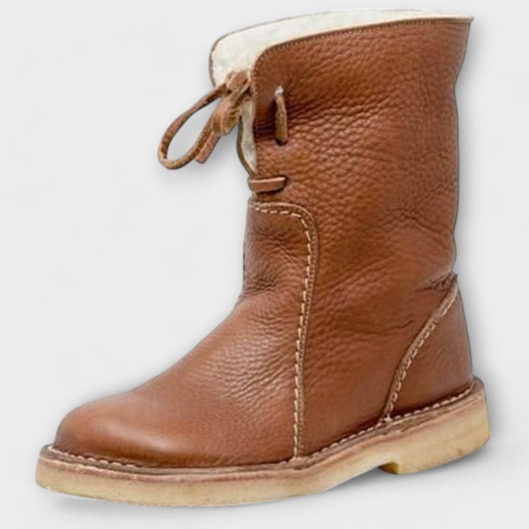 Wasserdichte Stiefel mit Wollfütterung