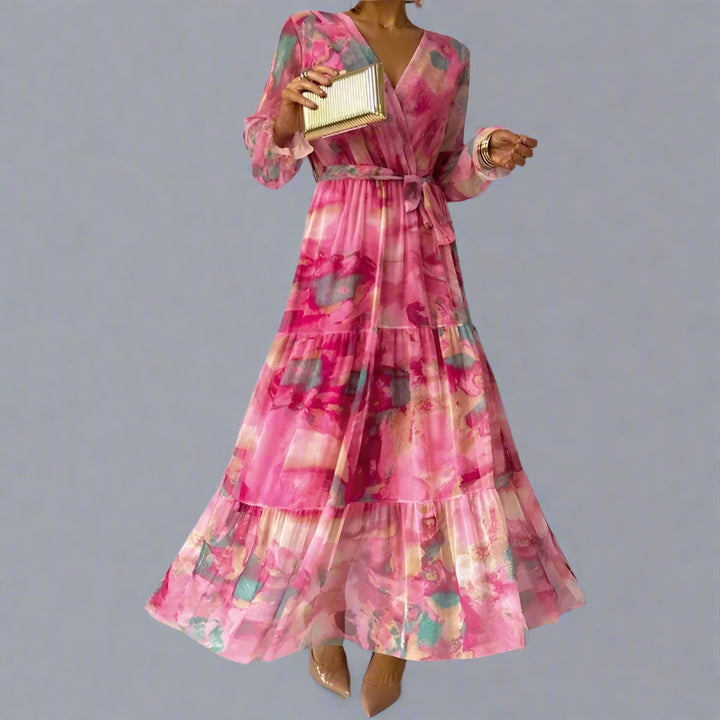 Franca | Elegantes Blumen Kleid für Jeden Anlass