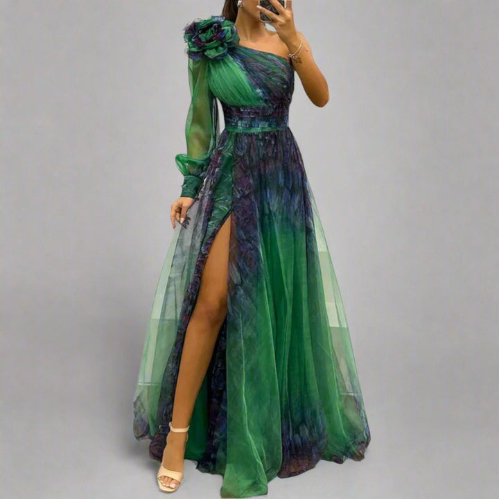 Ximena | Einzigartiges Mesh-Maxikleid