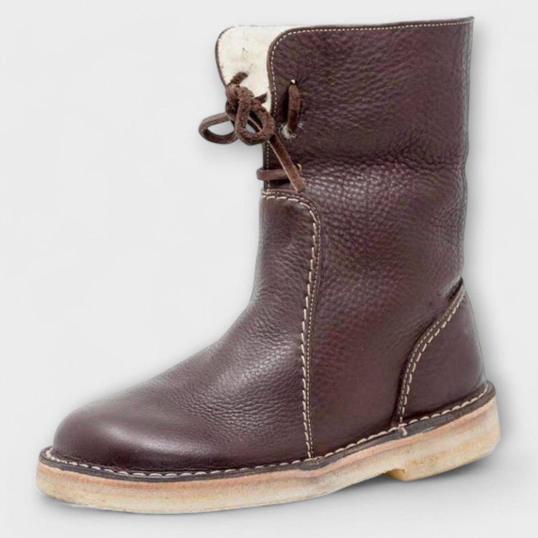 Wasserdichte Stiefel mit Wollfütterung