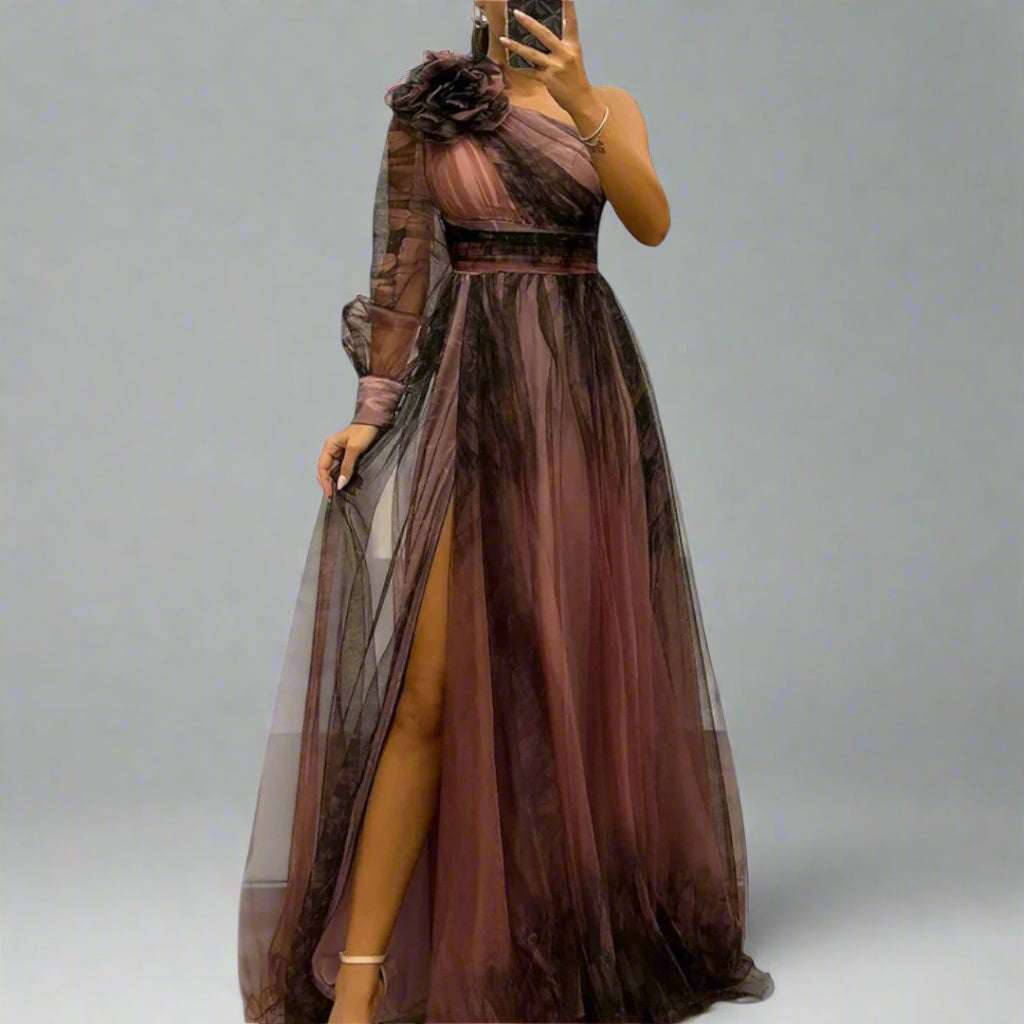 Ximena | Einzigartiges Mesh-Maxikleid