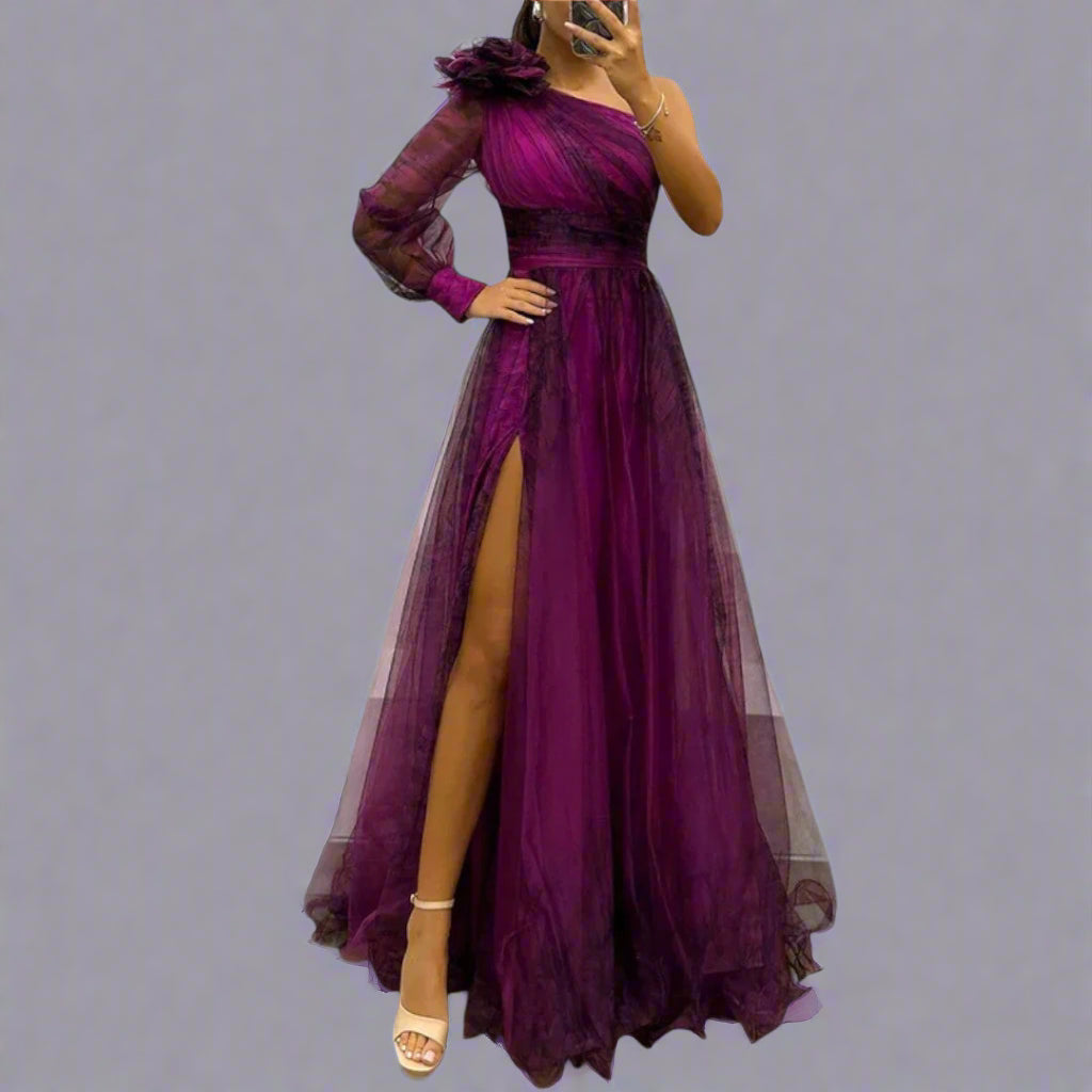 Ximena | Einzigartiges Mesh-Maxikleid