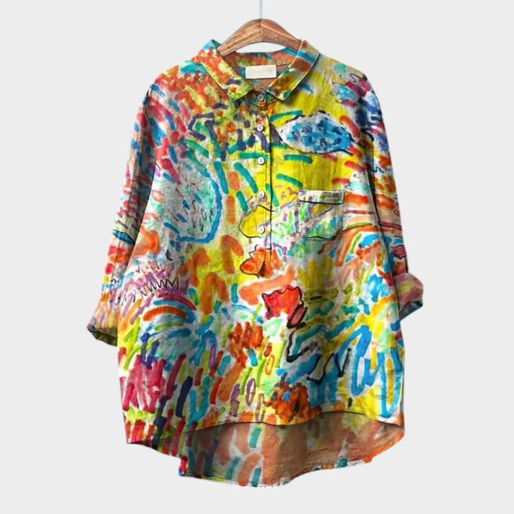 Walburga | Oversize-Bluse mit strahlendem Komfort