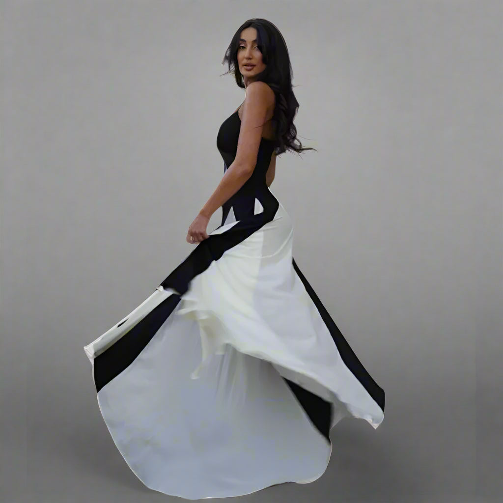 Beline | Luftiges Sommerkleid mit Einsatzdetails
