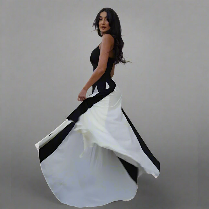 Beline | Luftiges Sommerkleid mit Einsatzdetails