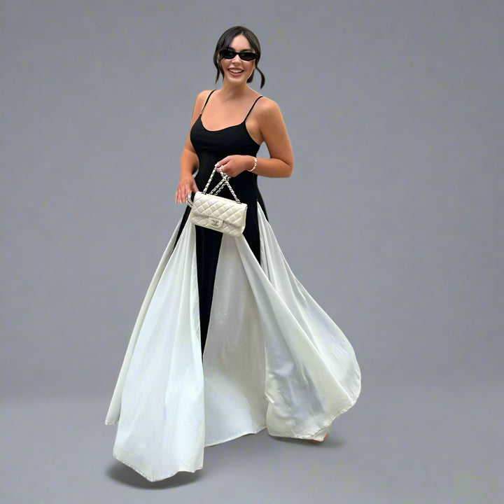 Beline | Luftiges Sommerkleid mit Einsatzdetails
