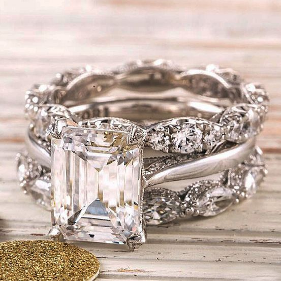 Zoe | Vintage Silber Heller Lagenring