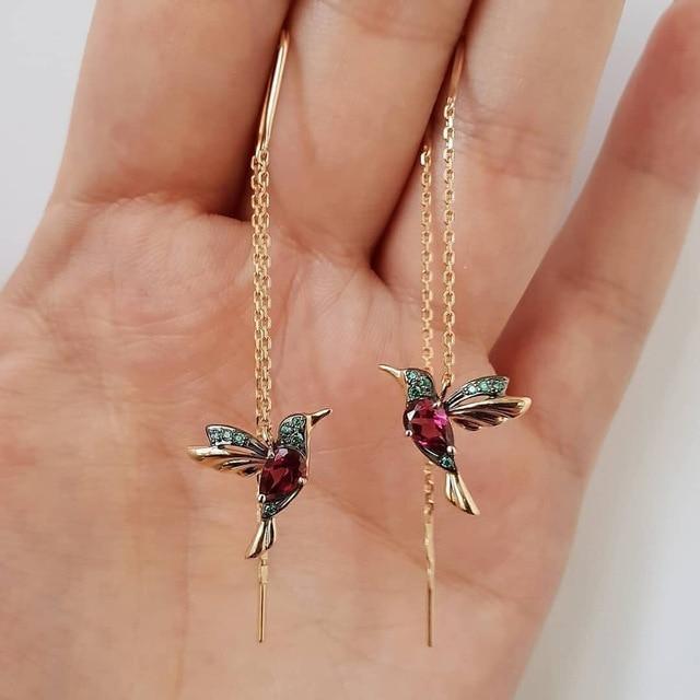 Bernhardine | Ohrringe mit Kolibri-Charme