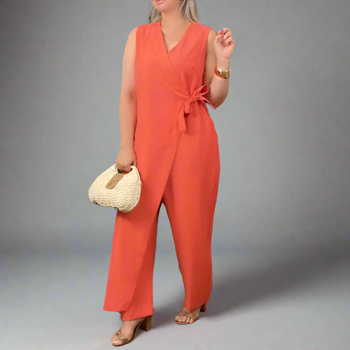 Trude | Stilvoller Jumpsuit mit Wickeldesign