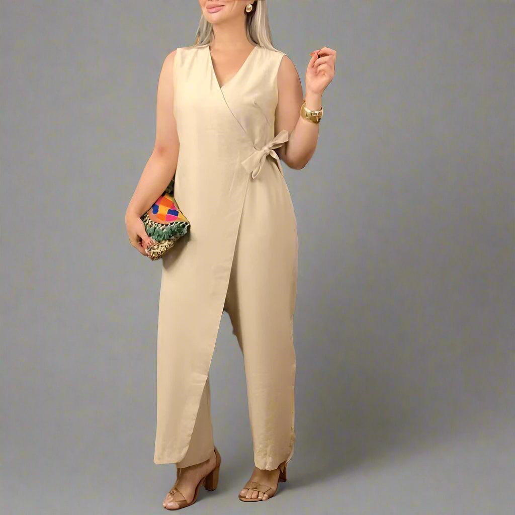 Trude | Stilvoller Jumpsuit mit Wickeldesign