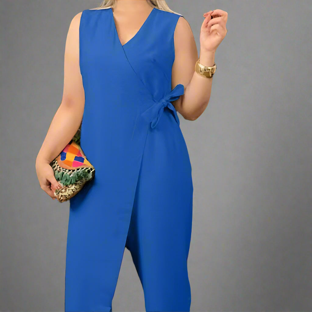 Trude | Stilvoller Jumpsuit mit Wickeldesign