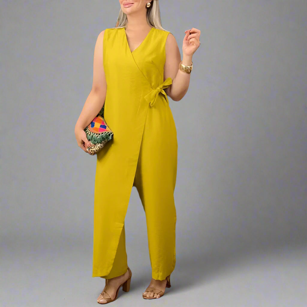 Trude | Stilvoller Jumpsuit mit Wickeldesign